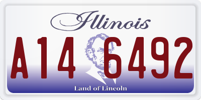 IL license plate A146492