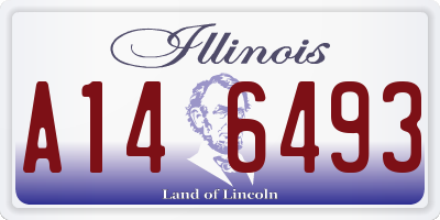 IL license plate A146493