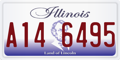 IL license plate A146495
