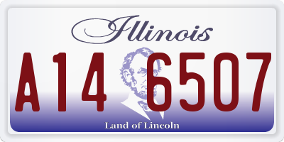 IL license plate A146507