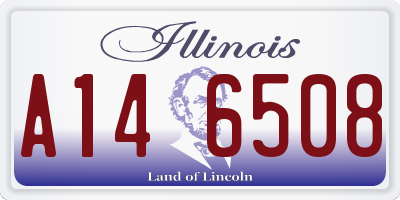 IL license plate A146508