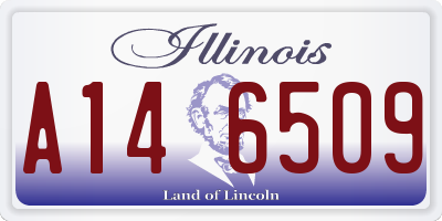 IL license plate A146509