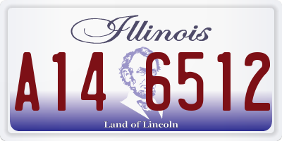 IL license plate A146512
