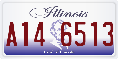IL license plate A146513