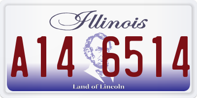 IL license plate A146514