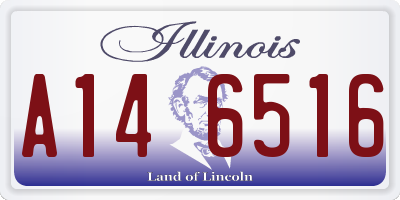 IL license plate A146516