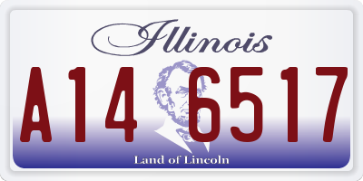 IL license plate A146517