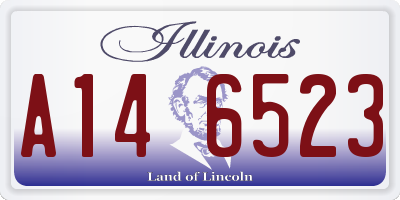 IL license plate A146523