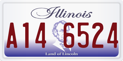 IL license plate A146524