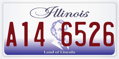 IL license plate A146526