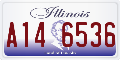 IL license plate A146536