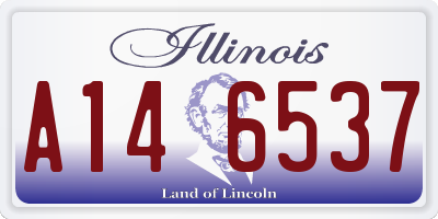 IL license plate A146537