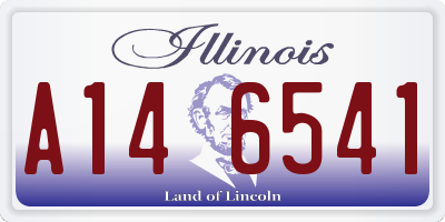 IL license plate A146541