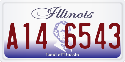 IL license plate A146543