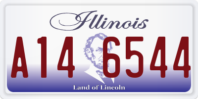 IL license plate A146544