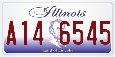 IL license plate A146545