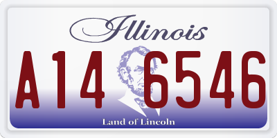 IL license plate A146546