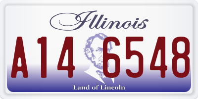 IL license plate A146548