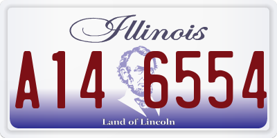 IL license plate A146554
