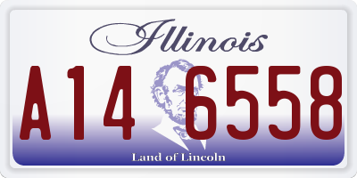IL license plate A146558