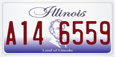 IL license plate A146559