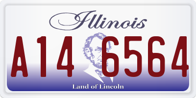 IL license plate A146564