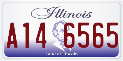 IL license plate A146565