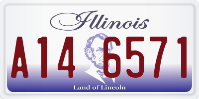 IL license plate A146571