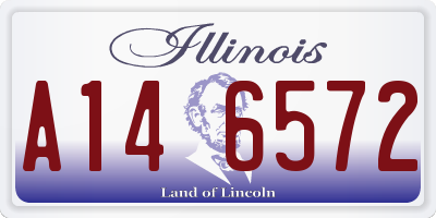 IL license plate A146572