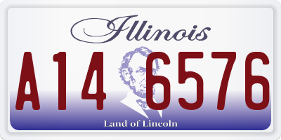 IL license plate A146576