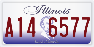 IL license plate A146577