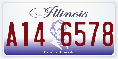 IL license plate A146578