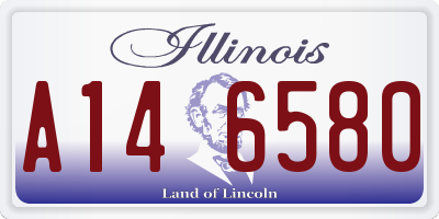 IL license plate A146580