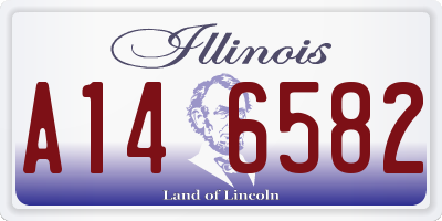 IL license plate A146582
