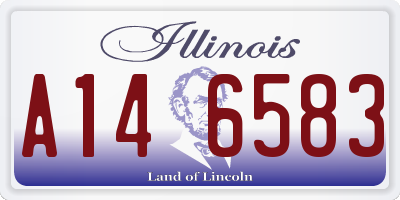 IL license plate A146583