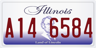 IL license plate A146584