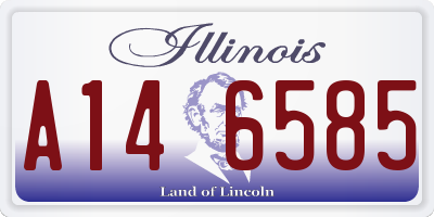 IL license plate A146585