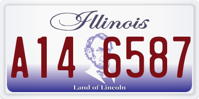 IL license plate A146587