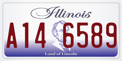 IL license plate A146589