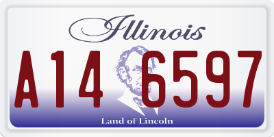 IL license plate A146597