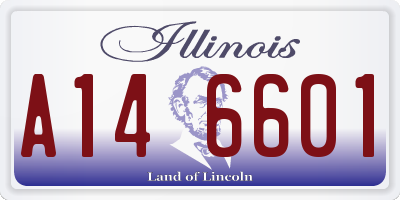 IL license plate A146601