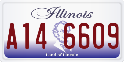 IL license plate A146609