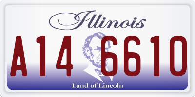 IL license plate A146610