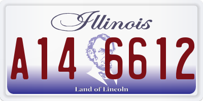 IL license plate A146612