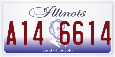 IL license plate A146614