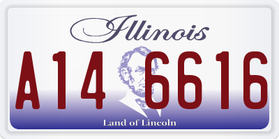 IL license plate A146616