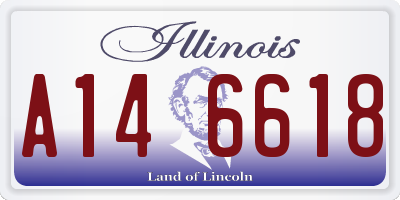 IL license plate A146618