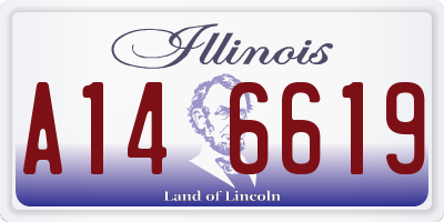 IL license plate A146619