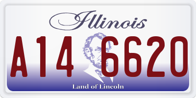 IL license plate A146620
