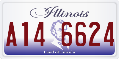 IL license plate A146624